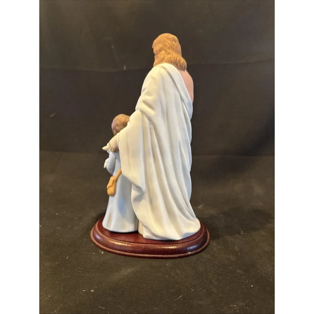 Homeco The Good Shepherd Greatest Stories Ever Told Jesus Figure Porcelain Vtg.